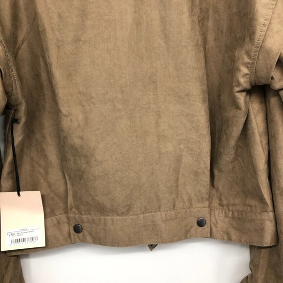 NWT Darling Fashions Tan Almond Marvels Canvas Neutral Lightweight Jacket size M - Picture 7 of 14
